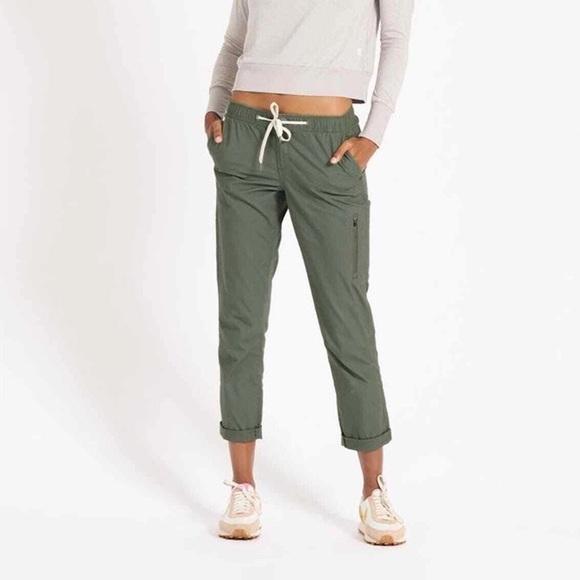 Vuori Pants Olive Green Ripstop Cargo Drawstring Stretch - Picture 5 of 5
